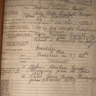 BURGER Alwyn Jacobus, 1934, MOOC 6-9-4456, 42062 (1)