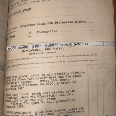 BURGER Alwyn Jacobus, 1943, MOOC 6-9-9800, 83873 (2)