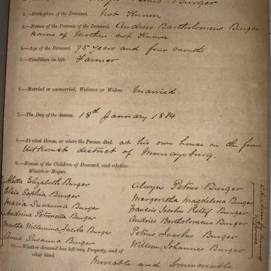 BURGER Alwyn Petrus, 1884, MOOC 6-9-205, 7986