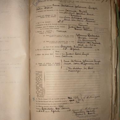 BURGER Anna Catherina Johanna nee BRAND, 1914, MOOC 6-9-749, 1071