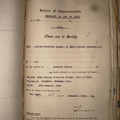 BURGER Anna Johanna Catharina nee LE ROUX, 1924, MOOC 6-9-2708, 6215