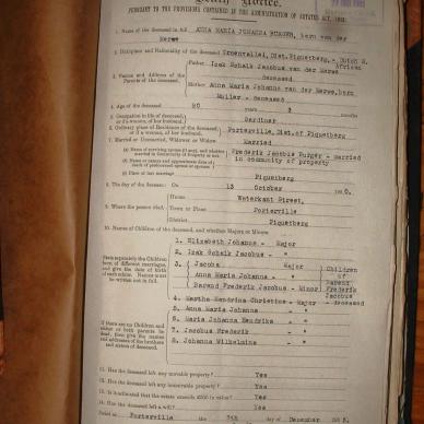 BURGER Anna Maria Johanna nee VAN DER MERWE, 1925, MOOC 6-9-2808, 8203
