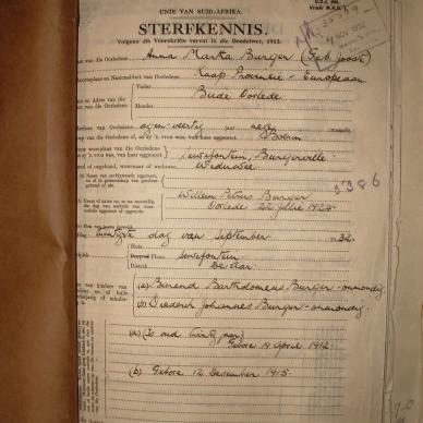 BURGER Anna Martha nee JOOSTE, 1932, MOOC 6-9-4177, 35779