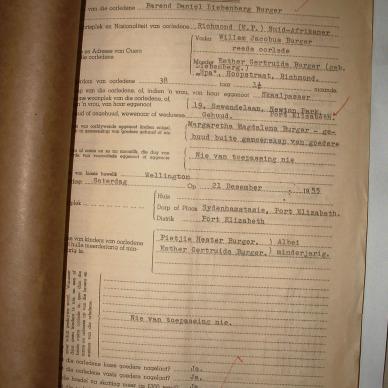 BURGER Barend Daniel Liebenberg, 1956, MOOC 6-9-23925, 904-56