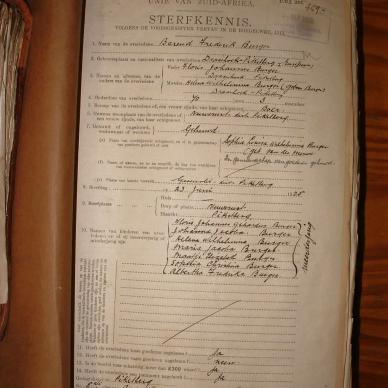 BURGER Barend Frederick, 1925, MOOC 6-9-2843, 8893