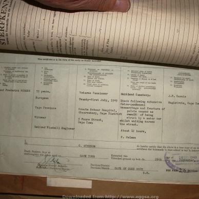 BURGER Barend Frederick, 1949, MOOC 6-9-16374, 4497-49 (2)