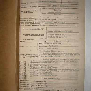BURGER Barend Frederik, 1941, MOOC 6-9-7870, 74580 (1)