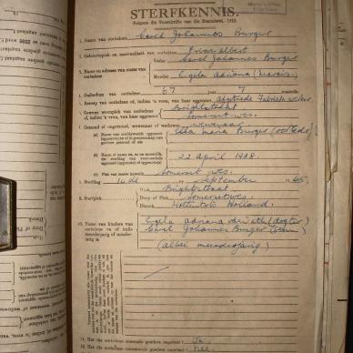 BURGER Carel Johannes Christian, 1945, MOOC 6-9-12476, 3079-45 (2)