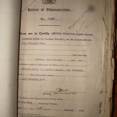 BURGER Caroline Louise nee PROMNITZ, 1929, MOOC 6-9-3455, 21088 (2)