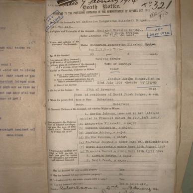 BURGER Catharina Margaretha Elizabeth nee VAN ZYL, 1914, MOOC 6-9-740, 321