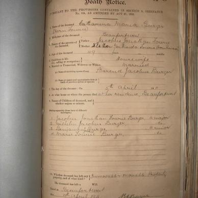 BURGER Catharina Maria nee FOURIE, 1911, MOOC 6-9-665, 1090