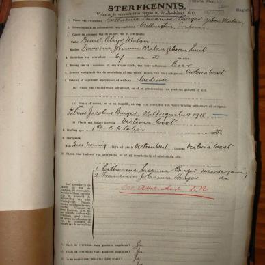 BURGER Catharina Susanna nee MALAN, 1920, MOOC 6-9-1808, 3243