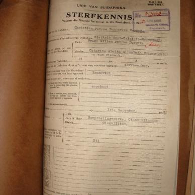 BURGER Christian Petrus Bernardus, 1933, MOOC 6-9-4235, 37032