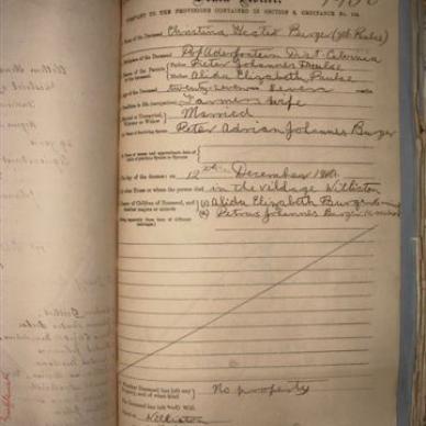 BURGER Christina Hester nee PAULSE, 1911, MOOC 6-9-671, 1950 (1)