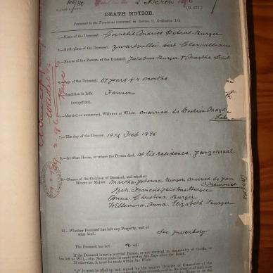 BURGER Cornelis Andries Petrus, 1896, MOOC 6-9-350, 478