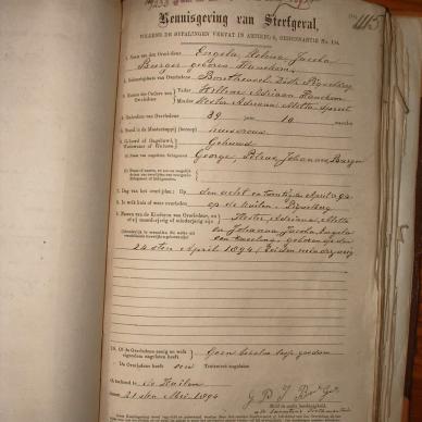 BURGER Engela Helena Jacoba nee HANEKOM, 1894, MOOC 6-9-328, 1115