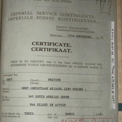 BURGER Gert Christiaan Michael Lint, 1917, MOOC 6-9-983, 3297