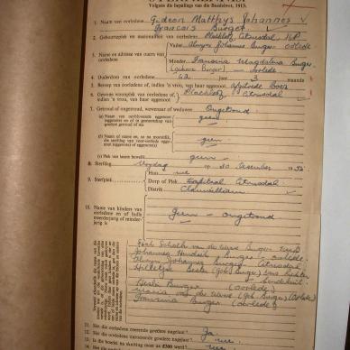 BURGER Gideon Matthys Johannes Francois, 1956, MOOC 6-9-23899, 191-56