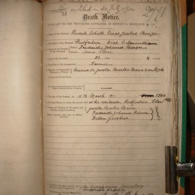BURGER Hendrik Schalk Ernst Jacobus, 1900, MOOC 6-9-407, 2771