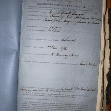 BURGER Hendrik Schalk, 1873, MOOC 6-9-143, 9331