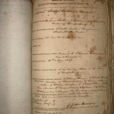 BURGER Hester Catharina getroud Van ASWEGEN ,1847, MOOC 6-9-43-9069.5