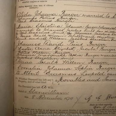 BURGER Hester Anna Elizabeth Jacoba nee PRINS, 1911, MOOC 6-9-679, 3232 (2)