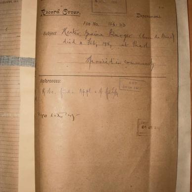 BURGER Hester Gesina nee DE BEER, 1919, MOOC 6-9-1461, 2240 (1)