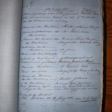 BURGER Hester Johanna getroud HOUGH, 1860, MOOC 6-9-91, 7001
