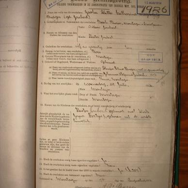 BURGER Jacoba Aletta Catharina Magdalena nee JOUBERT, 1914, MOOC 6-9-759, 1926