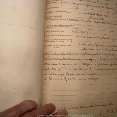BURGER Jacobus Adriaan, 1909, MOOC 6-9-624, 2989 (2)