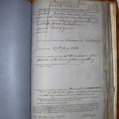 BURGER Jacobus Francois, 1872, MOOC 6-9-139, 8255