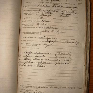 BURGER Jacobus Gideon, 1891, MOOC 6-9-298, 1801