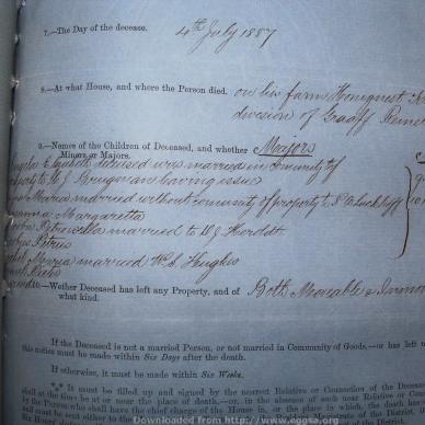 BURGER Jacobus Petrus, 1887, MOOC 6-9-246, 1088 (3