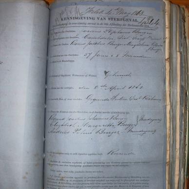 BURGER Jacobus Stephanus, 1868, MOOC 6-9-123, 4344