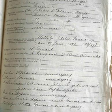 BURGER Jacobus Stephanus, 1905, MOOC 6-9-517, 531