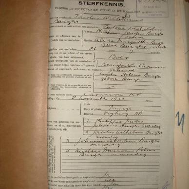 BURGER Jacobus Wilhelmus, 1933, MOOC 6-9-4360, 39922 (1)