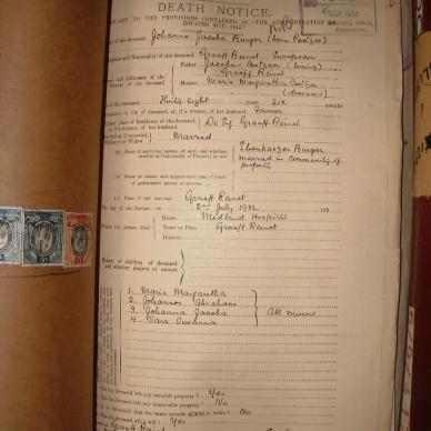 BURGER Johanna Jacoba nee COETZEE, 1932, MOOC 6-9-4149, 35105