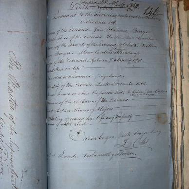BURGER Jan Harmus, 1863, MOOC 6-9-102, 146