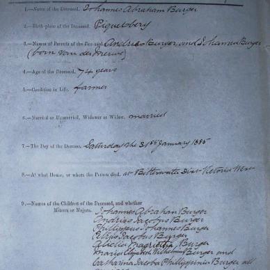 BURGER Johannes Abraham, 1885, MOOC 6-9-220, 762