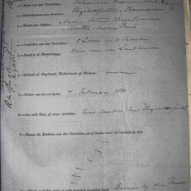 BURGER Johannes Erasmus, 1880, MOOC 6-9-175, 327