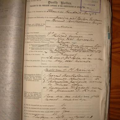 BURGER Johannes Hendrik, 1918, MOOC 6-9-1162, 2560