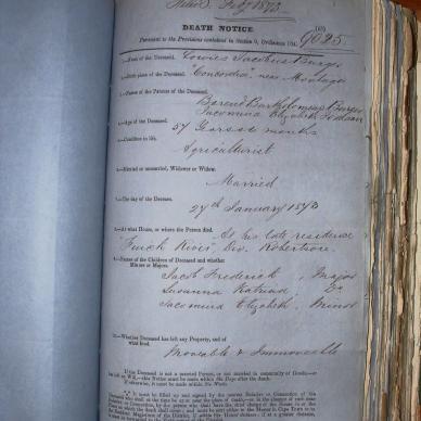 BURGER Lowies Jacobus, 1873, MOOC 6-9-142, 9025