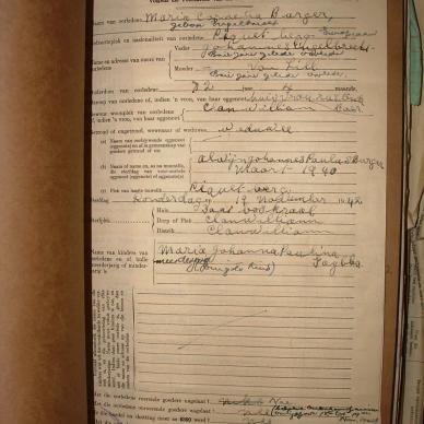 BURGER Maria Cornelia nee ENGELBRECHT, 1942, MOOC 6-9-9641, 82674
