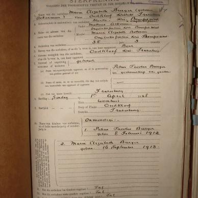 BURGER Maria Elizabeth nee ACKERMAN, 1928, MOOC 6-9-3316, 18335