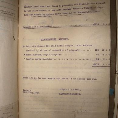 BURGER Maria (no Death Notice Included) nee ROSSOUW, 1927, MOOC 6-9-3203, 16088