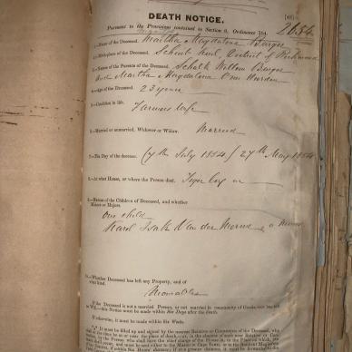 BURGER Martha Magdalena getroud VAN DER MERWE, 1854, MOOC 6-9-67, 2654