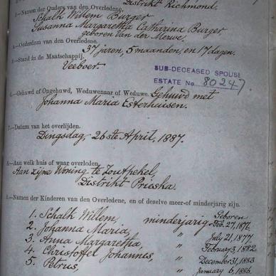 BURGER Petrus, 1887, MOOC 6-9-244, 775