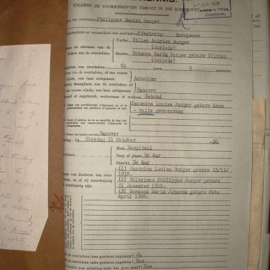 BURGER Philippus Daniel, 1931, MOOC 6-9-3906, 30229