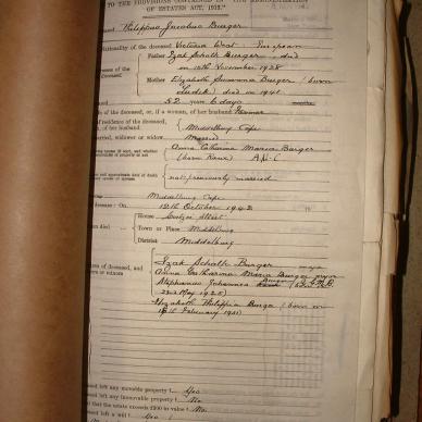 BURGER Philippus Jacobus, 1942, MOOC 6-9-9586, 82244