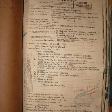 BURGER Philippus Johannes, 1926, MOOC 6-9-2952, 11081